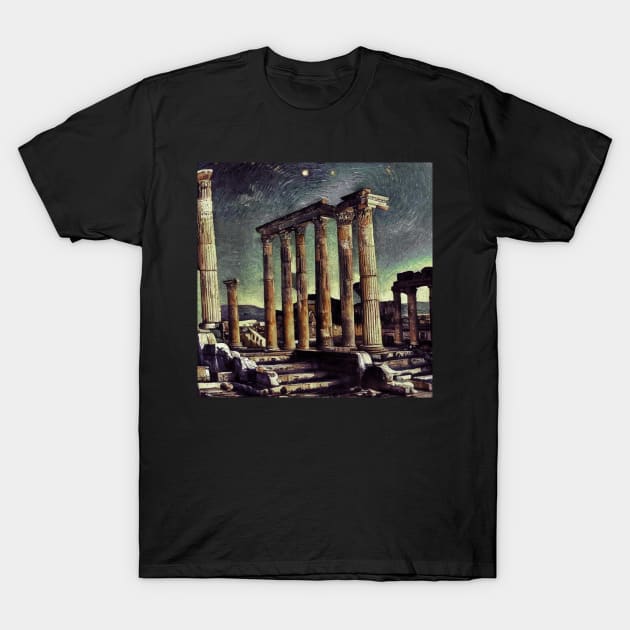 Temple of Arthemis at Ephesus, Vincent van Gogh style T-Shirt by Classical